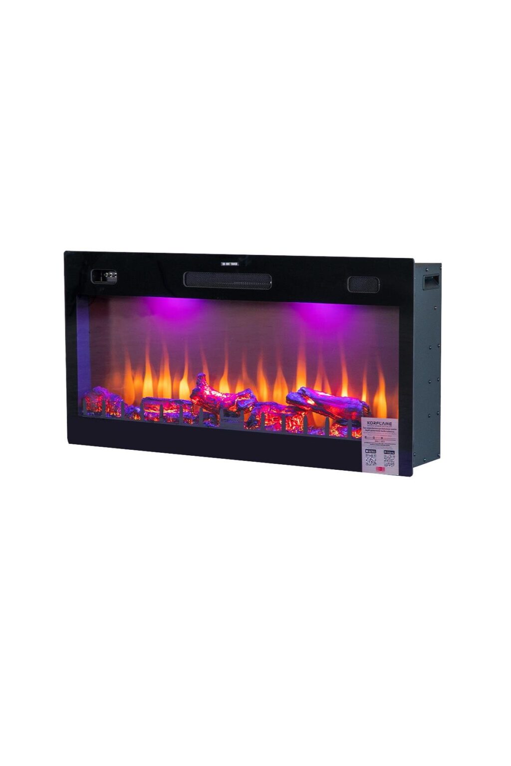 Korcam 100 S - Electric Fireplace with Heating Function